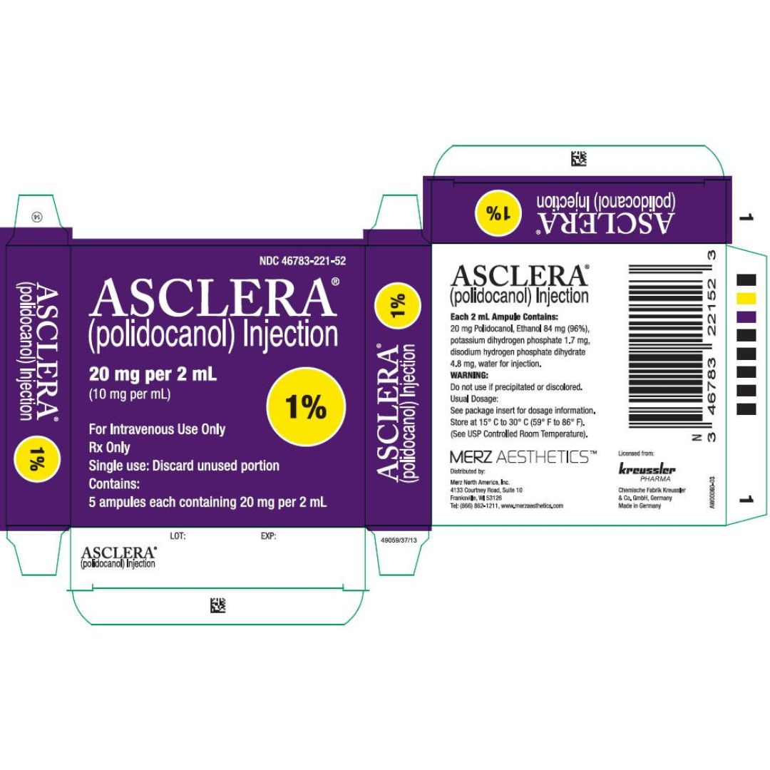 Asclera 5 vial box